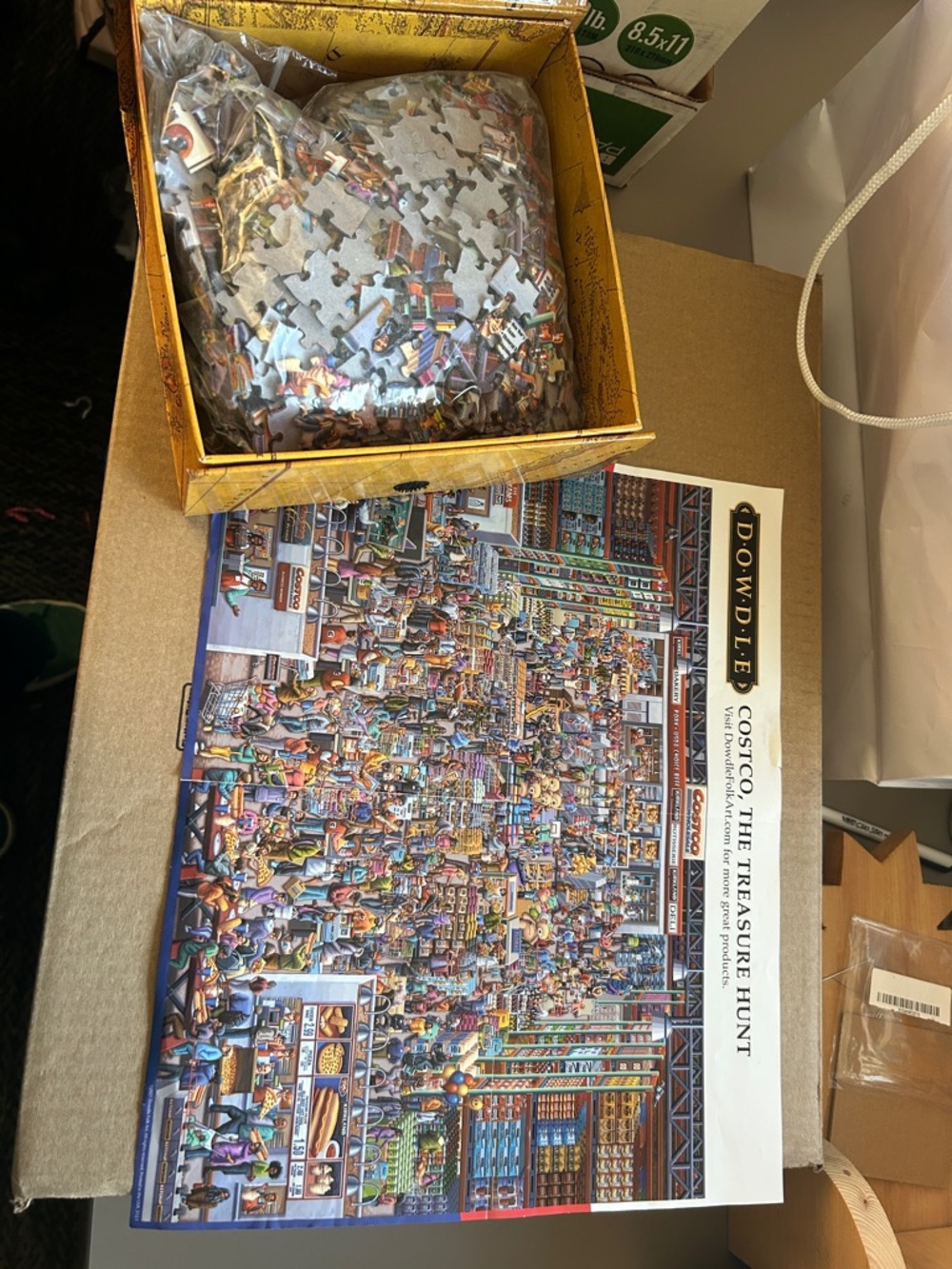 Dowdle 'Costco: The Treasure Hunt'  Puzzle 1000 Pieces missing exterior sleeve